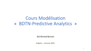 Cours Mod&eacute;lisation : Analyse en Composantes Principales (ACP)