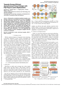 Energy-Efficient Asynchronous Circuit Design with Flip-Flop-to-Latch
