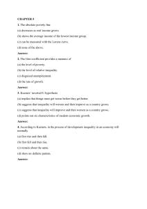 Development Economics Exam Questions: Poverty & Inequality