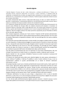Identit&agrave; Digitale, Sicurezza e Impatto Ambientale della Tecnologia