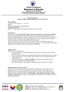 Project SPARKS: Ballroom Dance Activity Plan for Grade 9