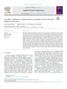 Low Delta-T Syndrome in Cooling Systems: A Review