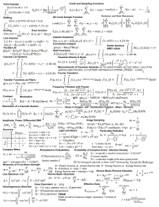 Medical Imaging & Signal Processing: Physics, X-ray, CT, Fourier