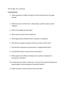 The Crucible Act 1: Study Guide & Comprehension Questions