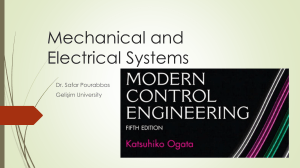 Mechanical & Electrical Systems Modeling