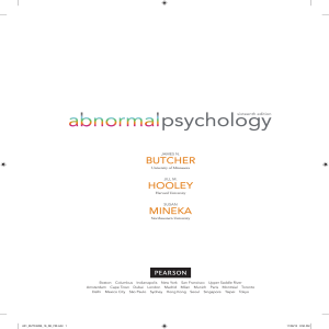 Abnormal Psychology, Sixteenth Edition - Butcher, Hooley, Mineka