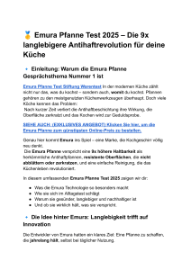 Emura Pfanne Erfahrungen