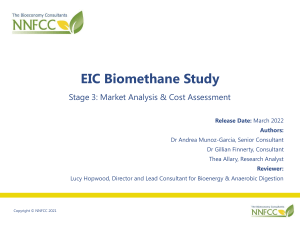 Biomethane Market Analysis & Cost Assessment Report