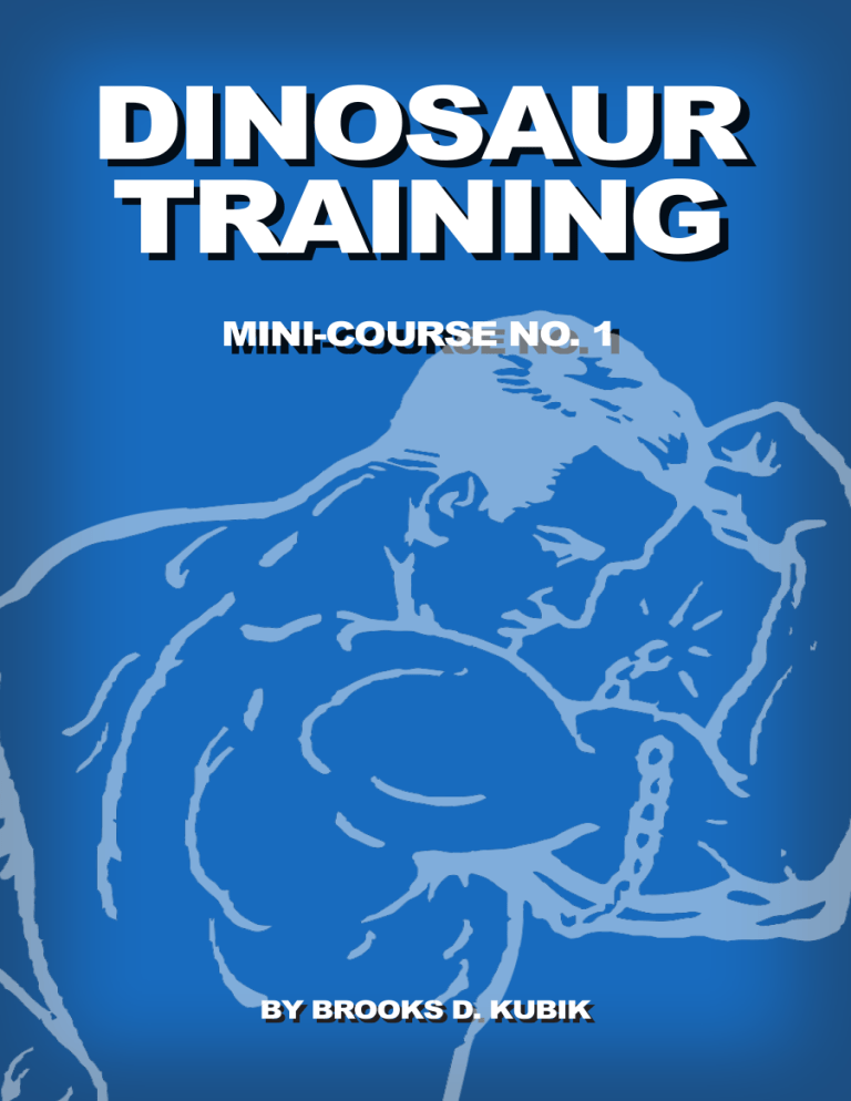 Dinosaur Training MiniCourse Special Advice for Older Trainees