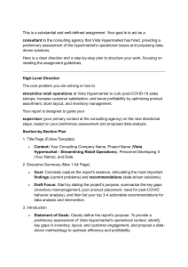 Vista Hypermarket Retail Operations: Data-Driven Consulting Assignment
