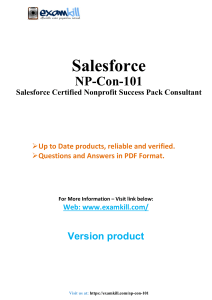 Salesforce NPSP Consultant Exam Prep: NP-Con-101