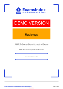 ARRT-Bone-Densitometry Questions Answers 