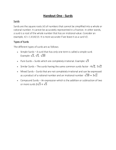 Understanding Surds: Types and Rules for Simplification