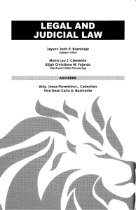 Legal Ethics & Judicial Law: Philippine Bar Exam Reviewer 2024