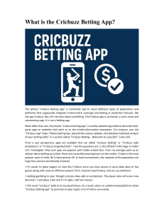 Cricbuzz Betting App: Legality, Risks & Advisor's Guide for India