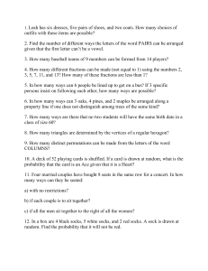 Probability & Combinatorics Math Problems - Practice Exercises