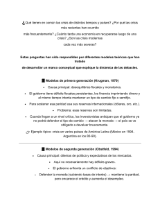 An&aacute;lisis de Crisis Econ&oacute;micas: Modelos y la Crisis de 2007-2008