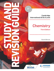 Cambridge AS & A Level Chemistry Study & Revision Guide