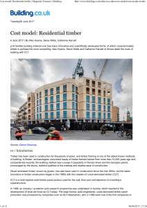 Residential Timber Cost Model: CLT, Glulam & Engineered Wood in Construction