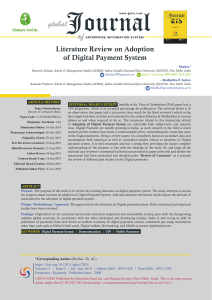 Literature Review: Digital Payment System Adoption & Impact Factors