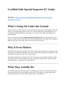 Certified Soils Special Inspector EC Preparation Guide Essential Study Resources