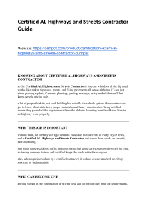 Certified AL Highways & Streets Contractor Guide
