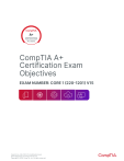 CompTIA A+ Core 1 (220-1201) Exam Objectives V15 - Certification Guide