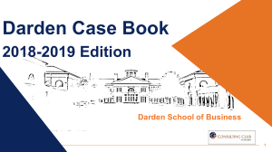 Darden Case Book 2018-2019: Consulting Interview Prep Guide