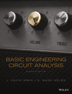 Basic Engineering Circuit Analysis 11th Edition by Irwin & Nelms