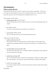 ICT IGCSE File Management & Document Features Study Guide