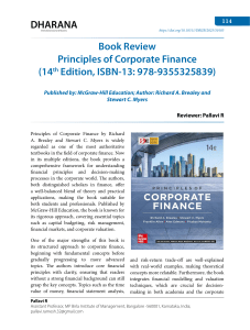 Book Review: Principles of Corporate Finance (14th Ed) by Brealey & Myers