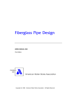 Fiberglass Pipe Design: AWWA Manual M45 for Water Supply Practices
