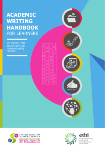 Academic Writing Handbook for FET Learners | FESS & ETBI Guide