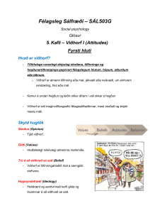 5.Kafli - Félagsleg Sálfr&aelig;&eth;i