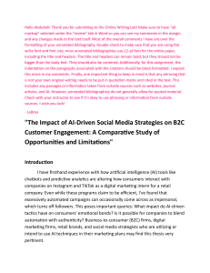 AI Social Media Strategies: B2C Customer Engagement & Limitations