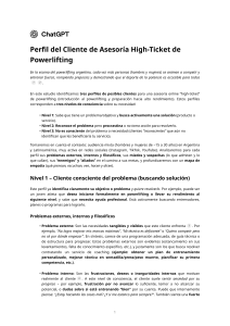 Perfil del Cliente de Asesor&iacute;a High-Ticket de Powerlifting