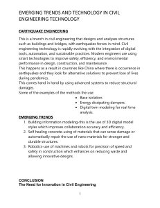 Emerging Trends & Tech in Civil Engineering: Earthquake & Smart Solutions