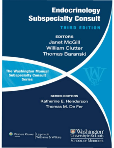 Washington Manual Endocrinology Subspecialty Consult 3rd Ed.