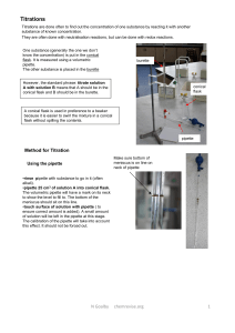 Titration Guide: Method, Calculations, & Error Analysis