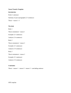 Essay Writing Templates for Transfer & GRE
