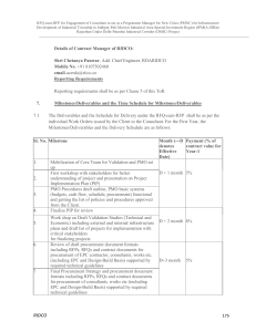 RFQ-cum-RFP: Programme Manager for JPMIA-SIR Infrastructure Project