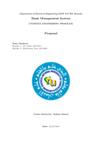 Bank Management System MERN Stack Proposal