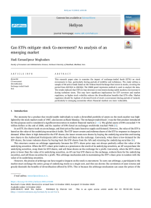 ETFs & Stock Co-movement in Emerging Markets: Iran Analysis