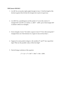 SMO Junior 2024 Rd.2 Math Competition Problems | Geometry & Algebra