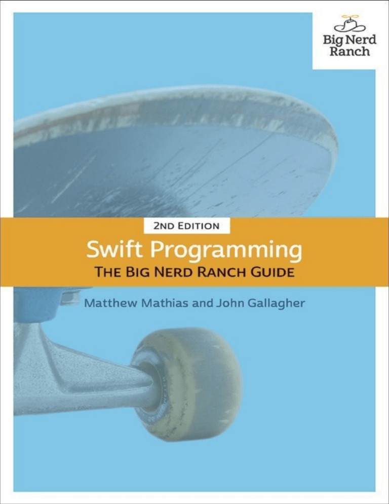 Swift Programming Guide by Big Nerd Ranch