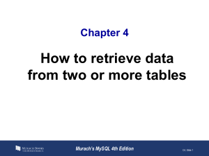 MySQL Joins: Retrieving Data from Multiple Tables