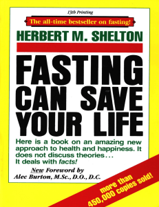 Fasting Can Save Your Life: Herbert M. Shelton's Natural Hygiene Guide