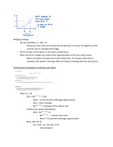 Binomial Trees & Option Hedging Guide