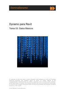 Dynamo para Revit: Tipos de datos b&aacute;sicos