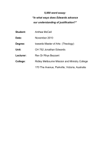 Edwards on Justification: An In-Depth Theological Essay